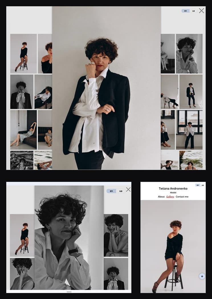 Адаптивність та інтерактивна галерея